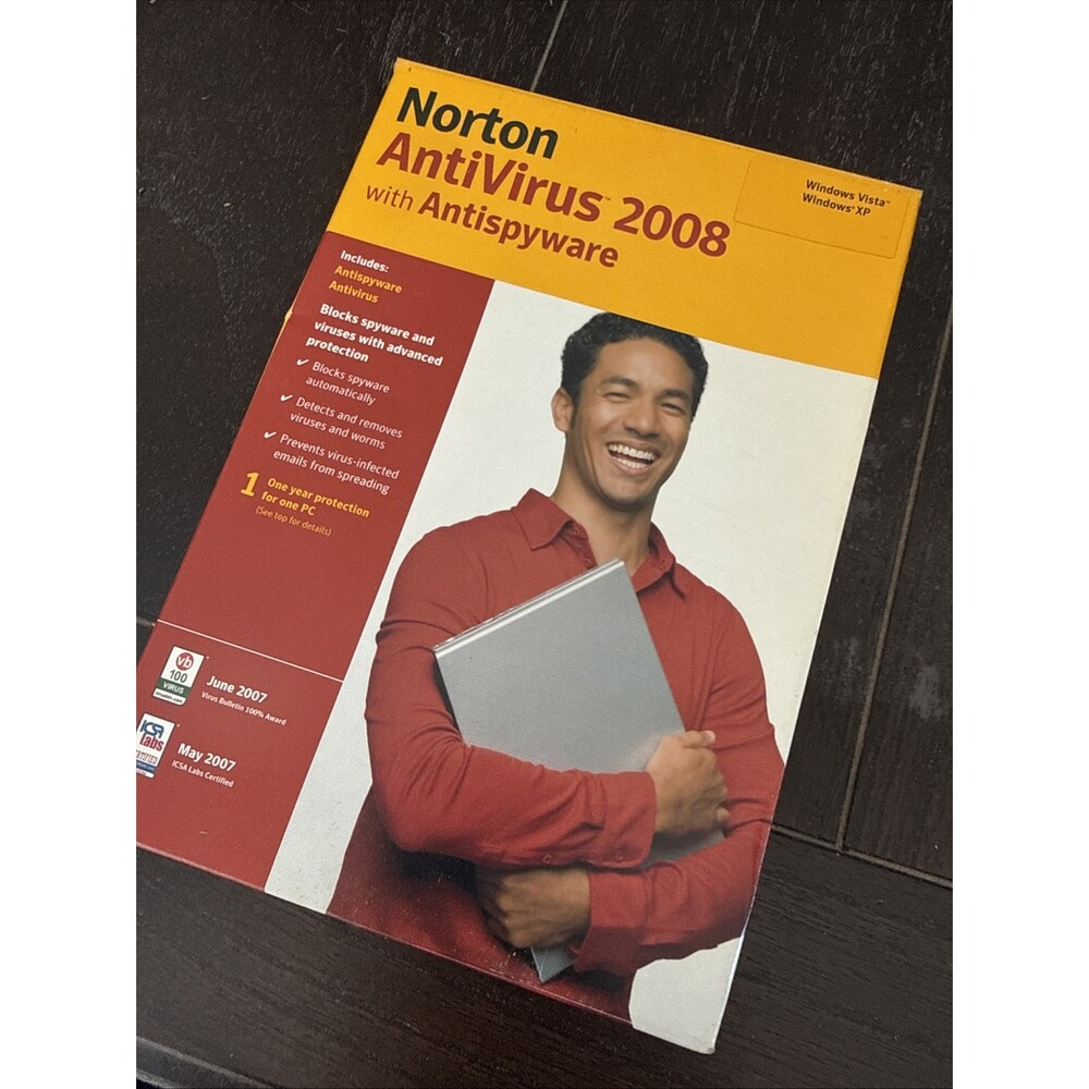 Symantec Notron AntiVirus 2008, CD Edition, for Windows XP Home / Pro - Picture 3 of 3